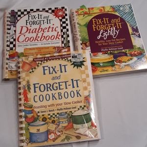 3 Fix it and Forget it cook books